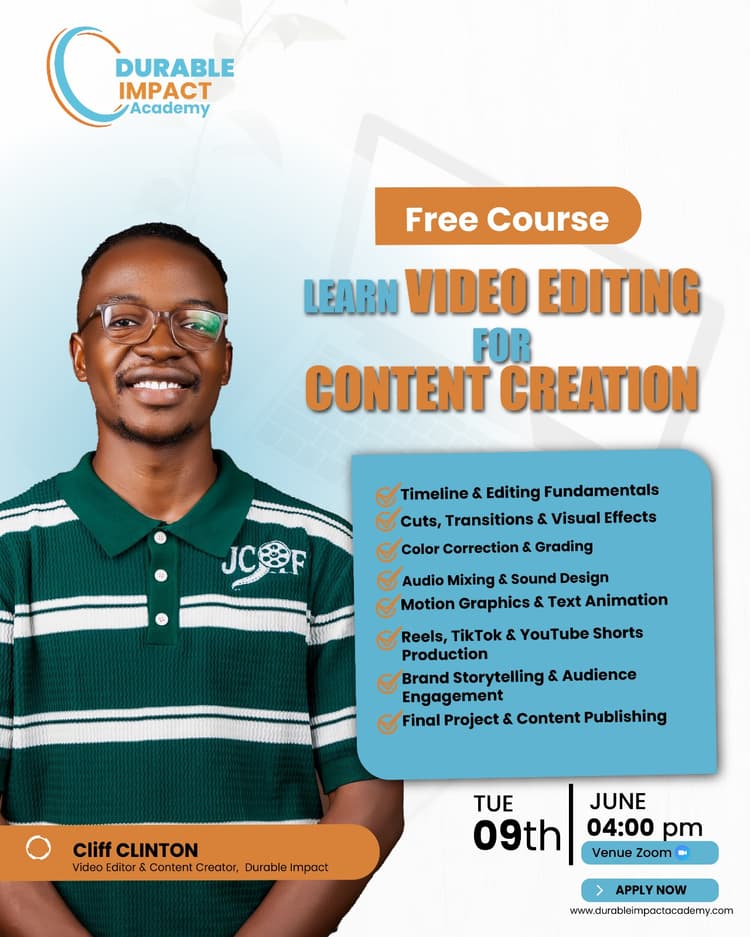 Learn Video Editing for Content Creation